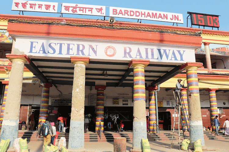The portion of the Burdwan station’s building before
