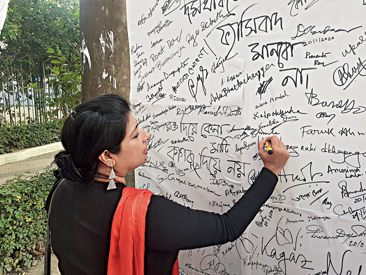 Anuradha Ghosh, a teacher of English at Dinabandhu Andrews College