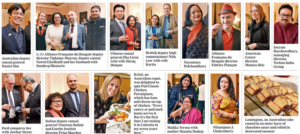 Guests at the Australia Day celebrations at the Oberoi Grand