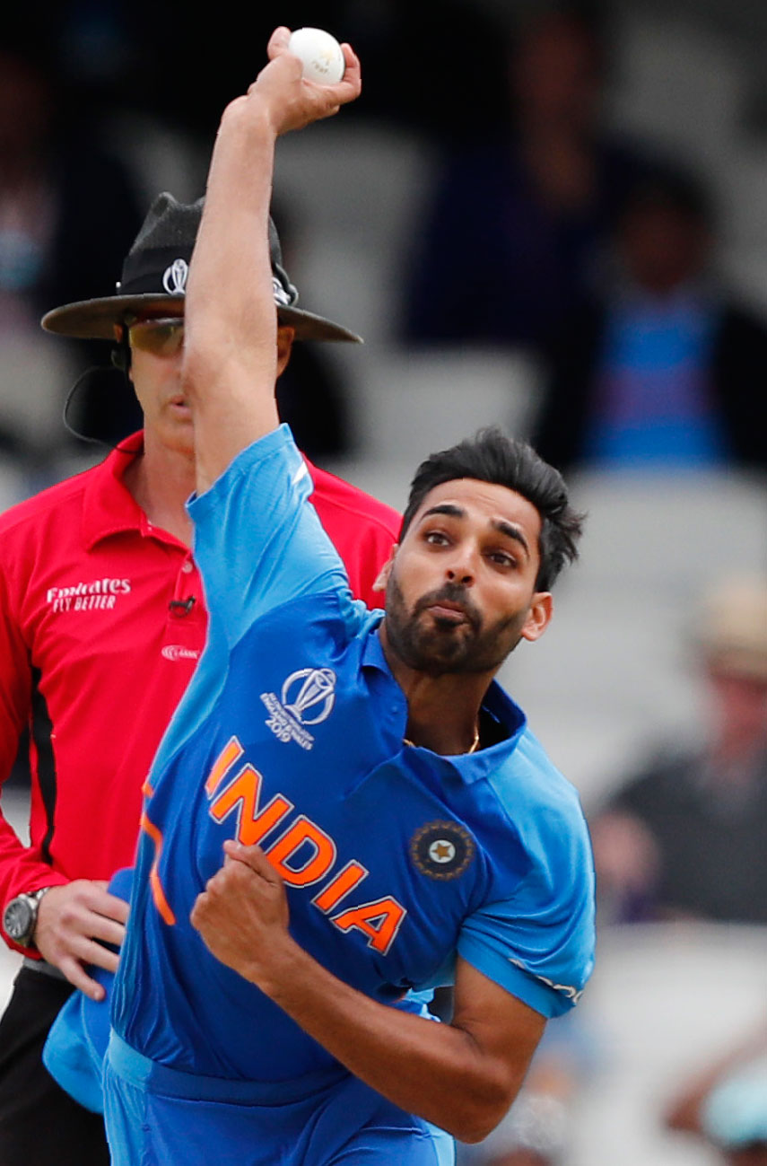 Bhuvneshwar Kumar at The Oval on June 9, 2019.