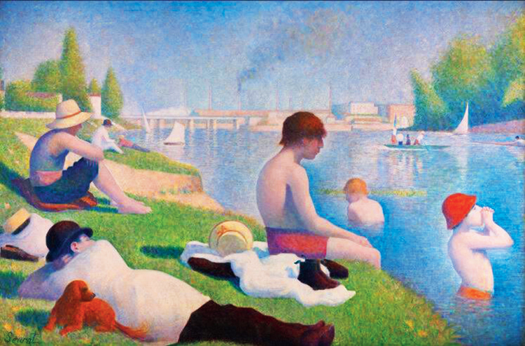 Bathers at Asnieres by Georges Seurat from The National Gallery, London’s collection of artwork