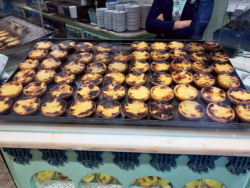 Pasteis de Nata is the popular custard tart that’s typical of Lisbon
