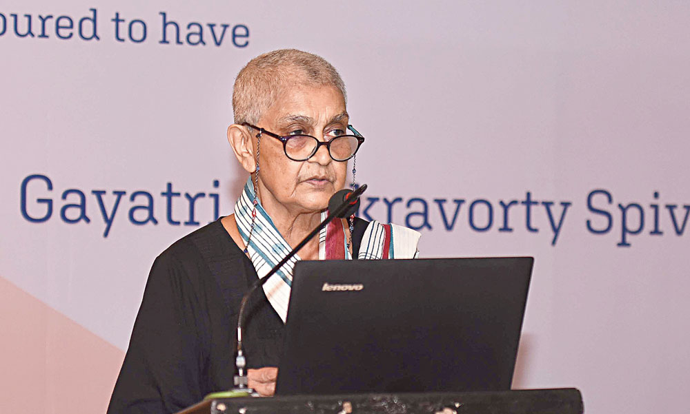 Language legacy: Gayatri Chakravorty Spivak at the Bengal Club, Calcutta  
