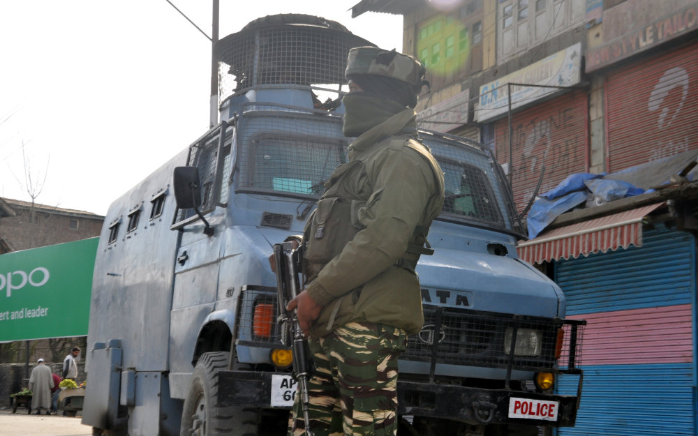 Representative image: The vehicle carrying CRPF jawans was blown up on the Srinagar-Jammu highway in Awantipora area of Pulwama district, a police official said.