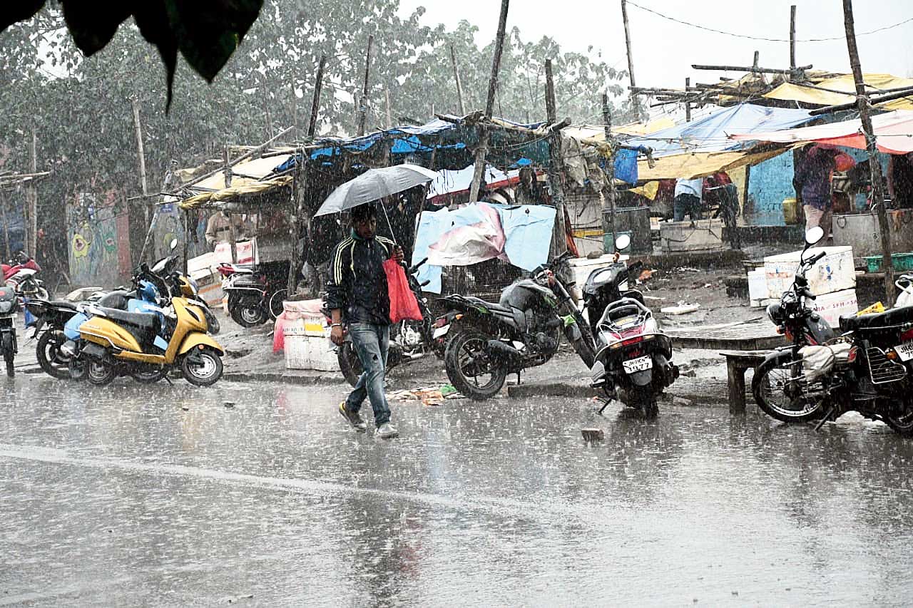 A rainy day in Ranchi last month. 
