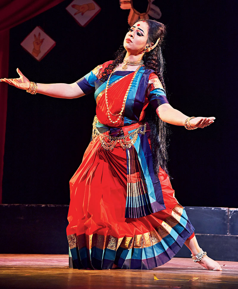 The dance drama told the story of five female characters from Indian mythology — Draupadi, Behula, Khana, Radha and Sita. It celebrated their courage, love, power and feminity.