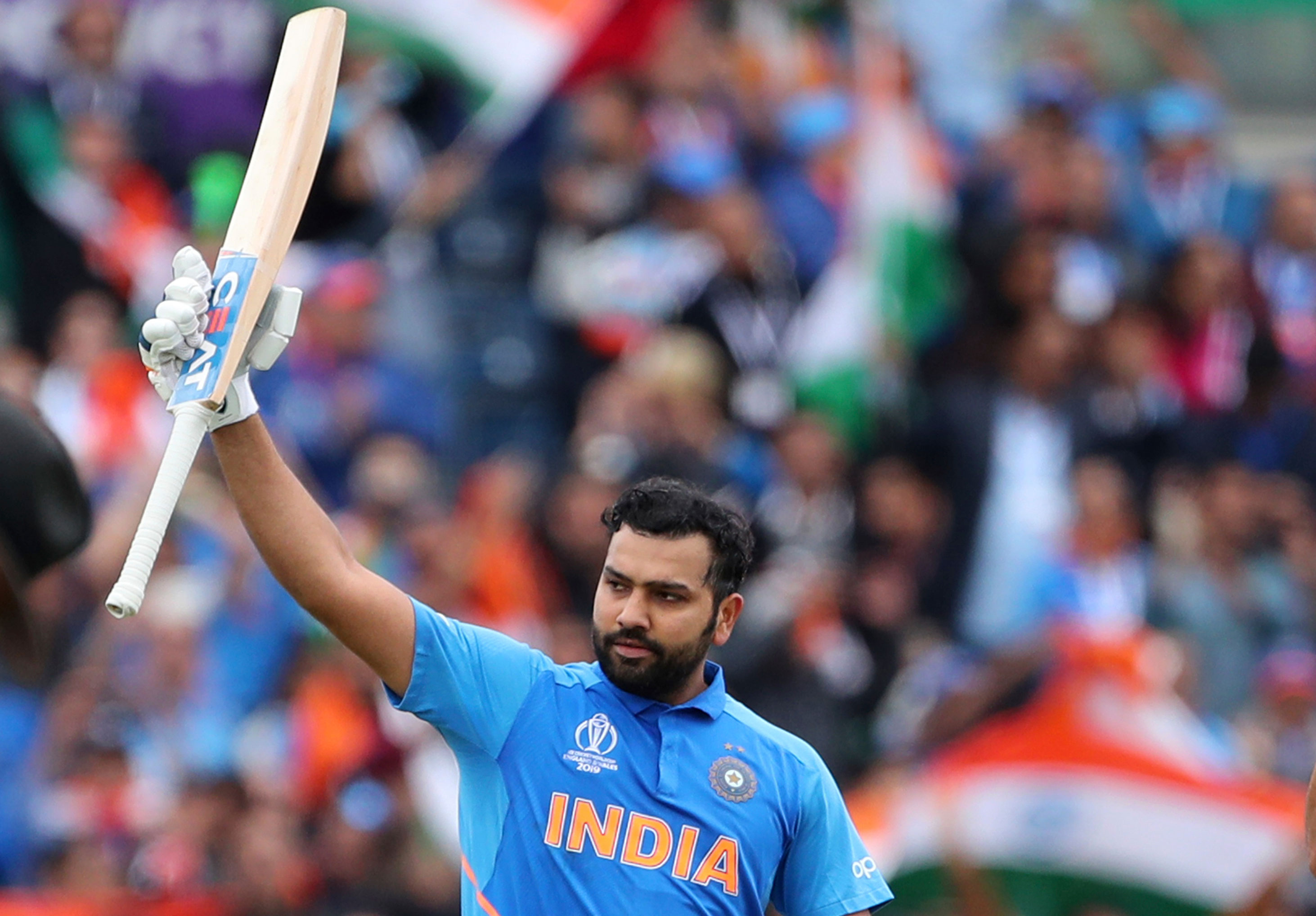 MoM Rohit Sharma on way to 140 against Pakistan at Old Trafford on on June 16, 2019.