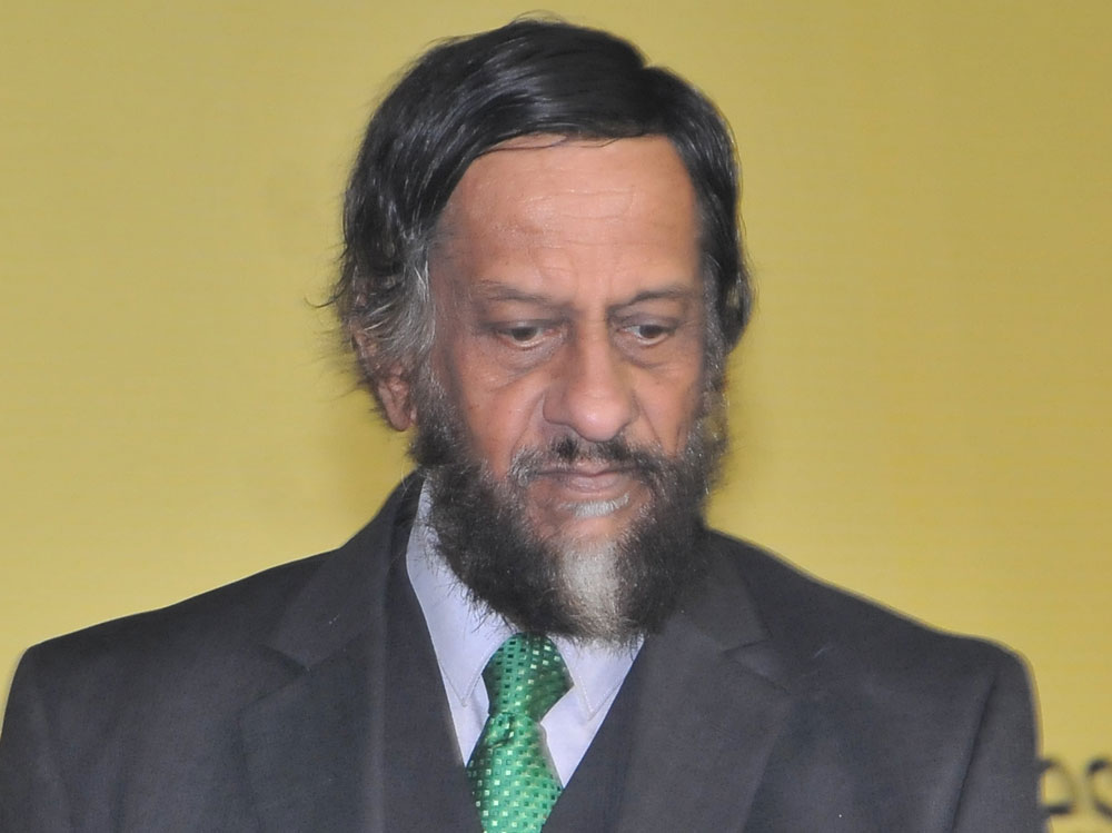 R.K. Pachauri, who was present in the courtroom, pleaded not guilty and demanded a trial.
