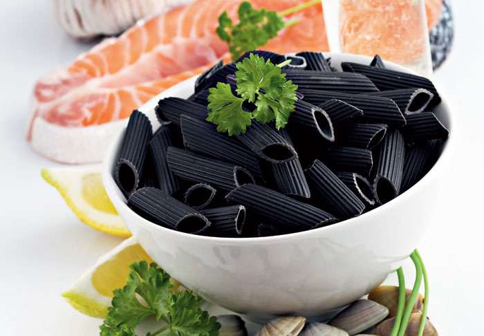 Squid ink pasta
