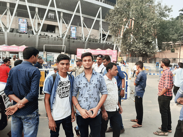 Saket Suman (right)