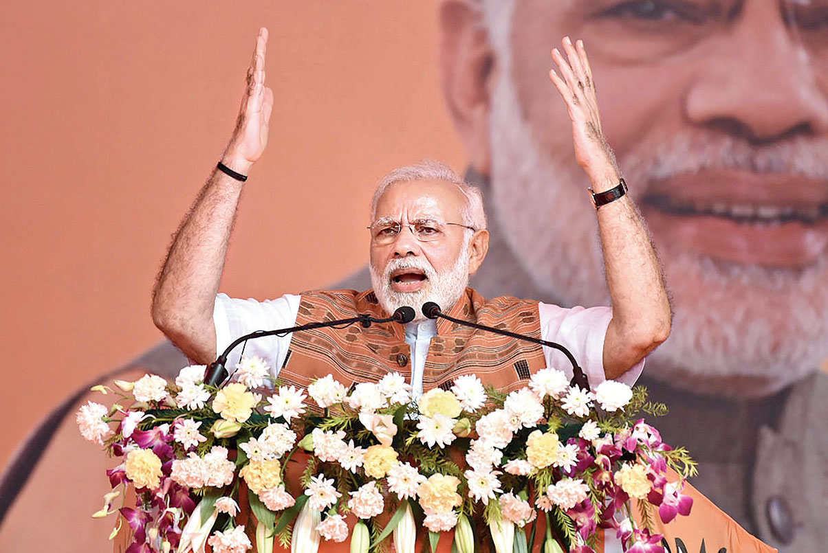 Prime Minister Narendra Modi spoke at a public meeting in Odisha of “PC (percentage commission)”, not in the context of the Rafale controversy but about alleged corruption in the state implementation of projects.