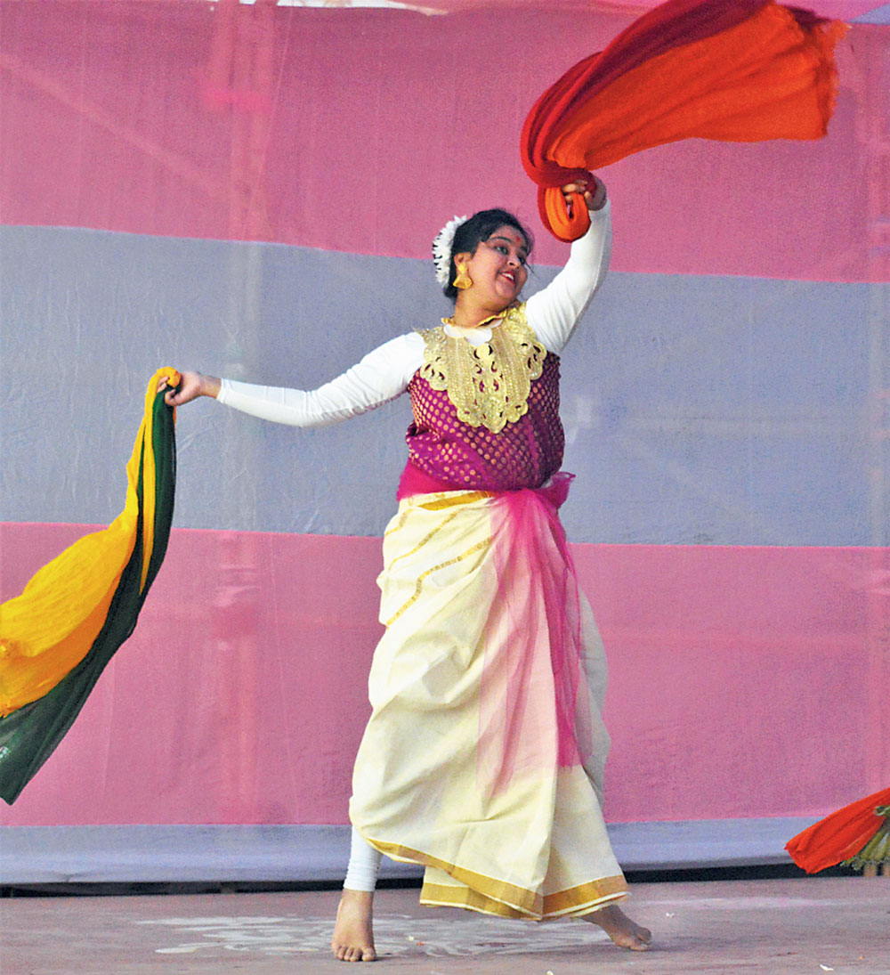 A moment from a dance recital in course of the programme