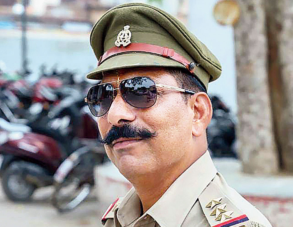 Subodh Kumar Singh, the officer who was killed. 