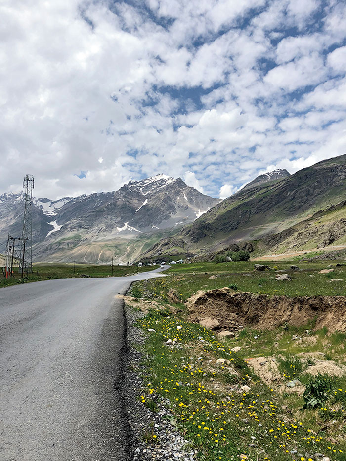 Beyond Gumri, the road plunges into the vast and beauteous Matayen Valley and eventually leads, along turbulent mountain streams, into Pandrass, Drass and Kargil, where the military presence today is not merely inescapable, it’s domineering.