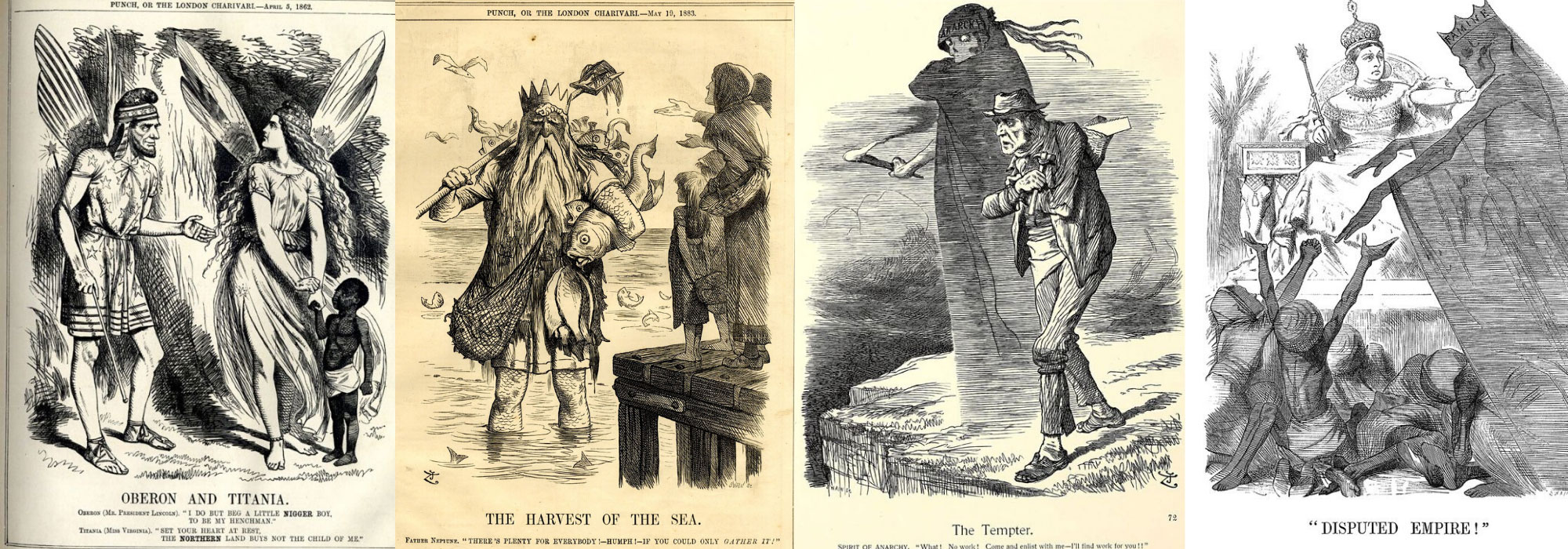 An array of Push magazine cartoons by John Tenniel