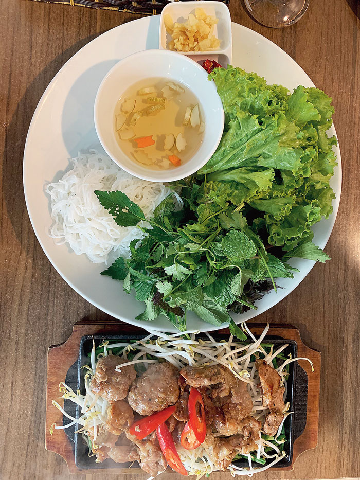 Enjoy a great plate of bun cha at Hoang’s Restaurant, located in the middle of Old Quarter in Hanoi