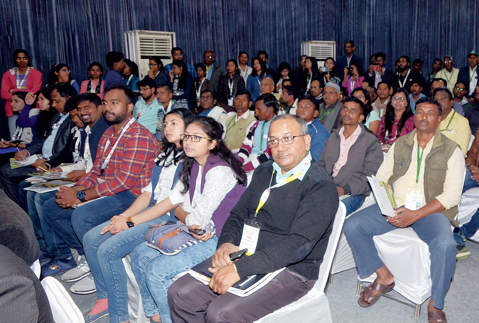 Farmers and delegates at the meet.