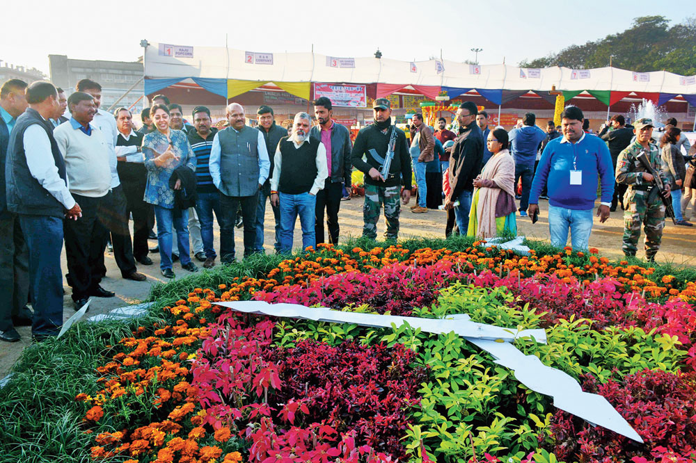 Ruchi Narendran, the chairperson of Horticultural Society of Jamshedpur, at the event.