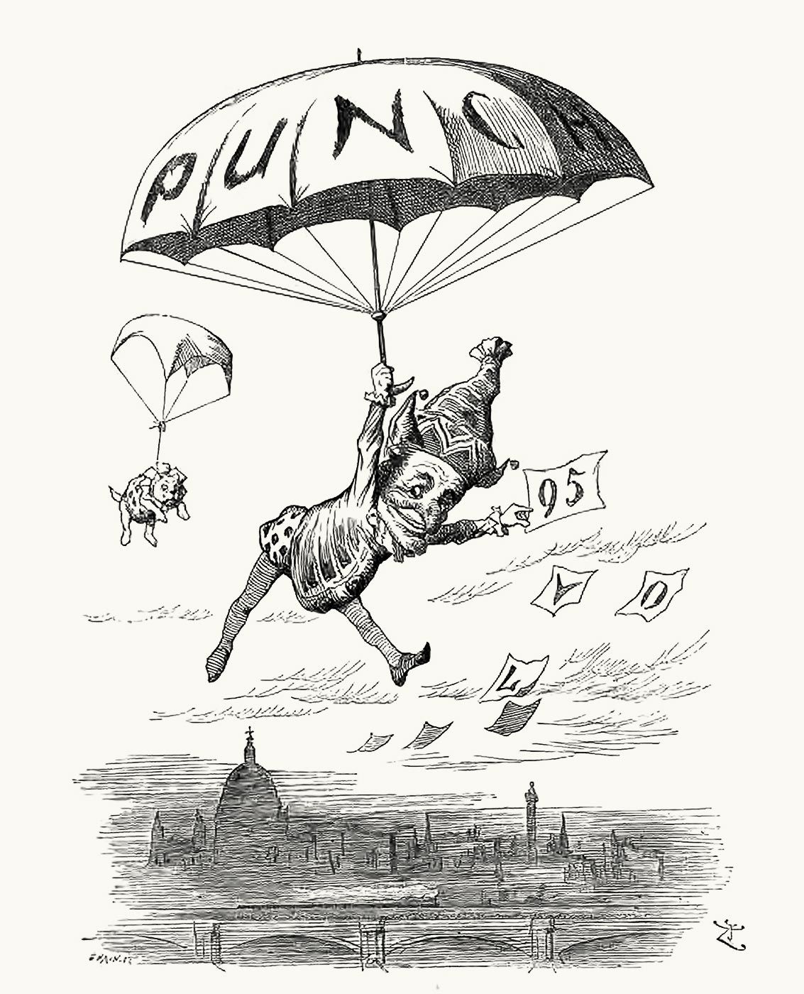 Illustrated title to Punch Vol. 95, by John Tenniel