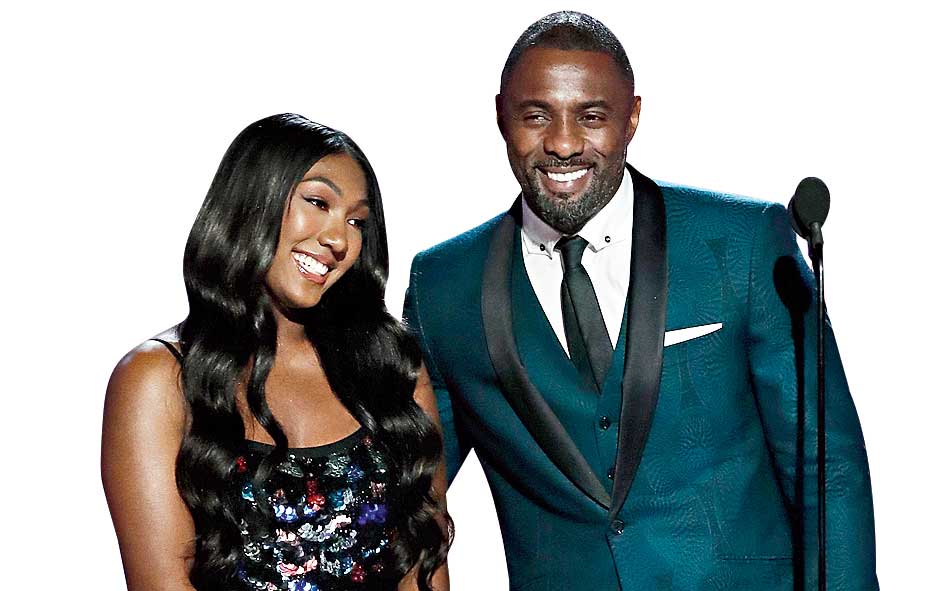 Idris Elba and daughter Isan