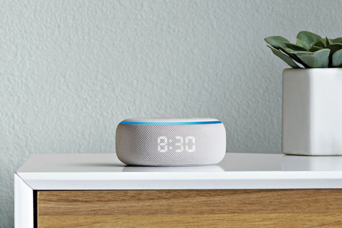 Amazon Echo Dot with Clock