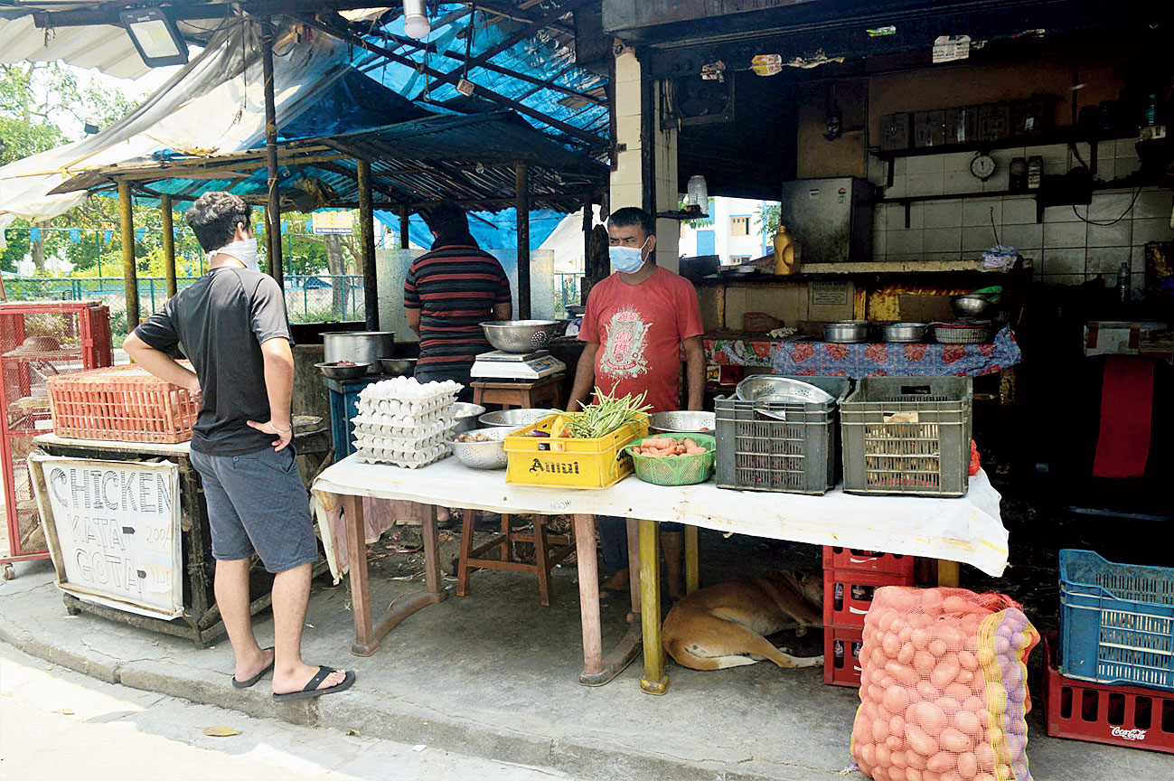 Abhinavo Food Centre in Baisakhi now sells chicken, eggs and vegetables