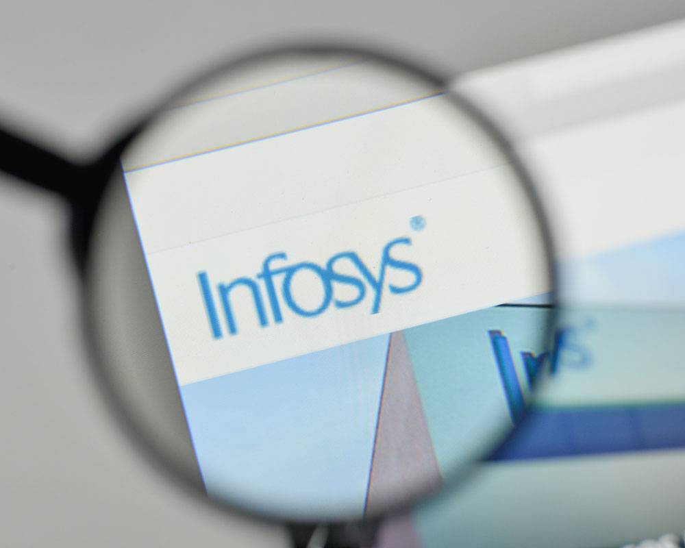 Operating margins of Infosys fell to 21.5 per cent from 24.7 per cent in the year ago period. 