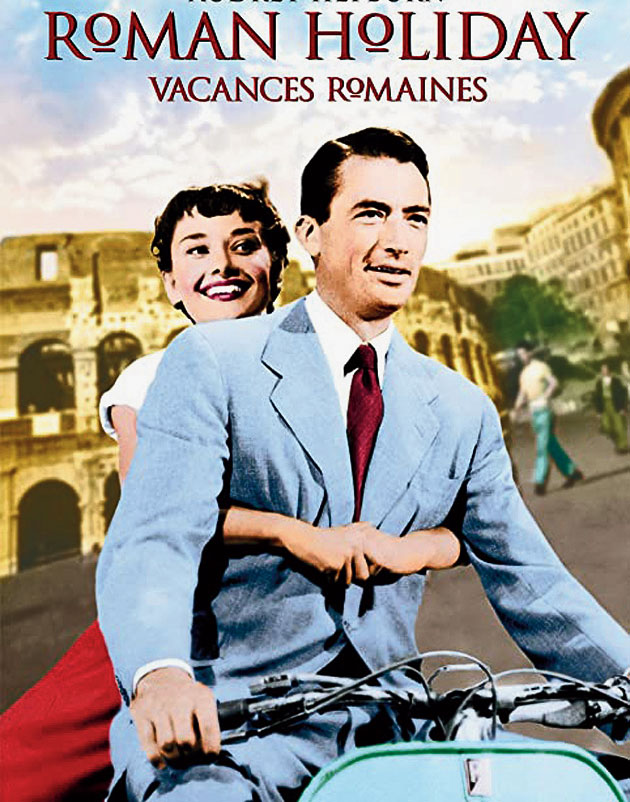 audrey hepburn in roman holiday color