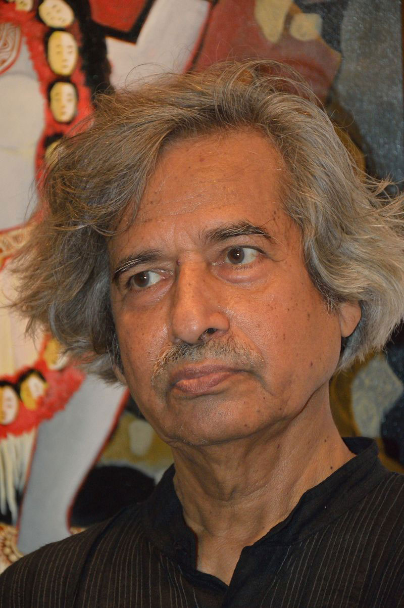 Altogether, paintings of 36 eminent artists, including Jogen Chowdhury (in picture) will be on display