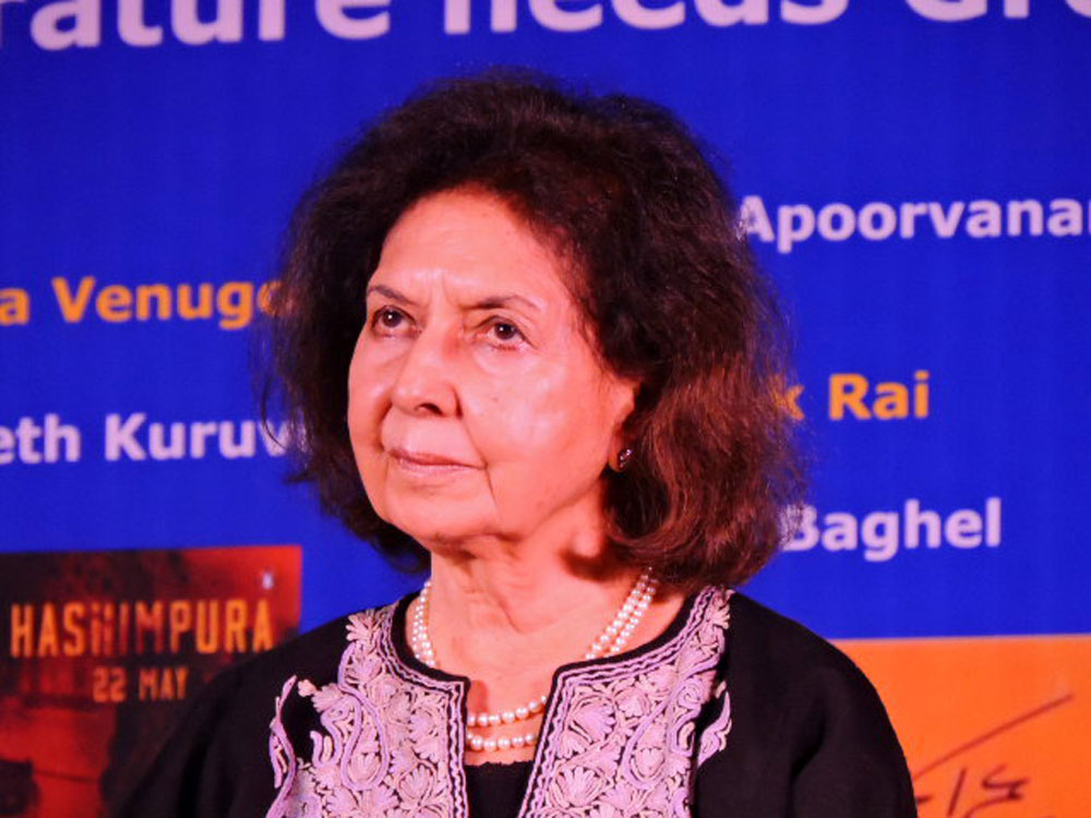 Prominent writer Nayantara Sahgal