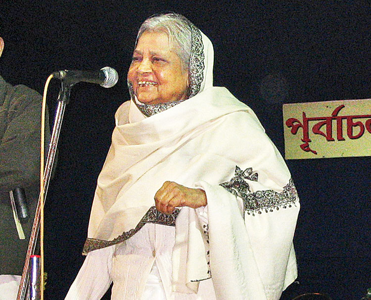 From the album: Sunanda Patnaik addresses the gathering at the opening of an earlier edition of Purbachal Utsav