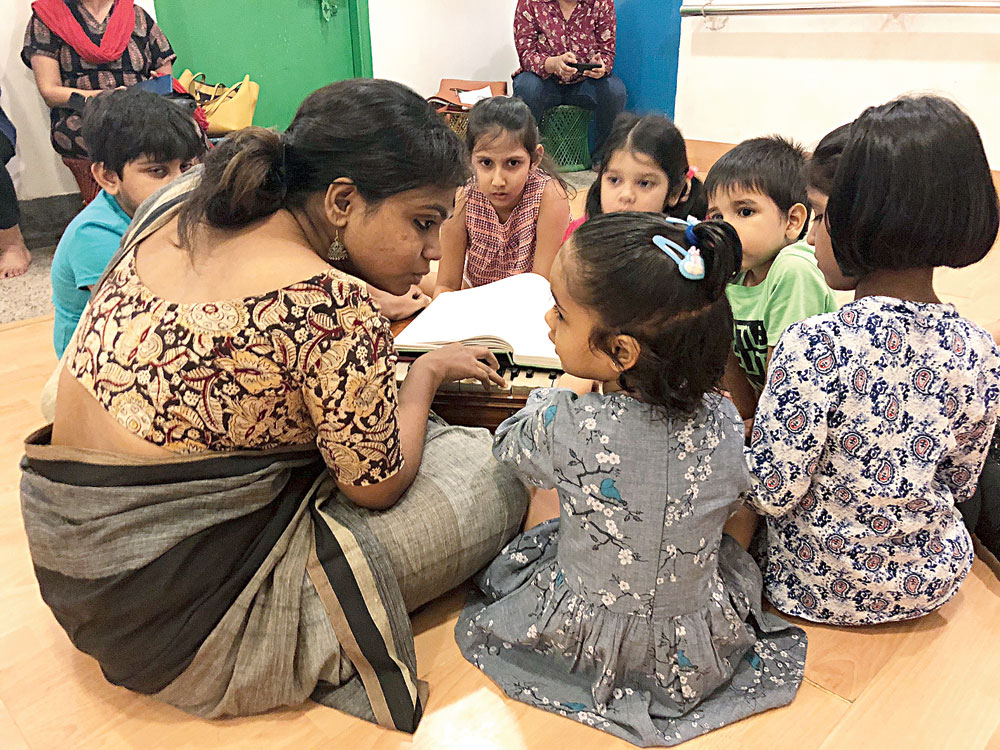 TWEAK-AND-TELL: Smritiparna Sengupta interacts with young minds 
