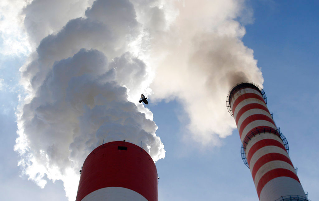 Smoke billows out of the chimneys of Serbia's main coal-fired power station near Kostolac, Serbia. The COP 24 UN Climate Change Conference is taking place in Katowice, Poland. Negotiators from around the world are meeting for talks on curbing climate change.