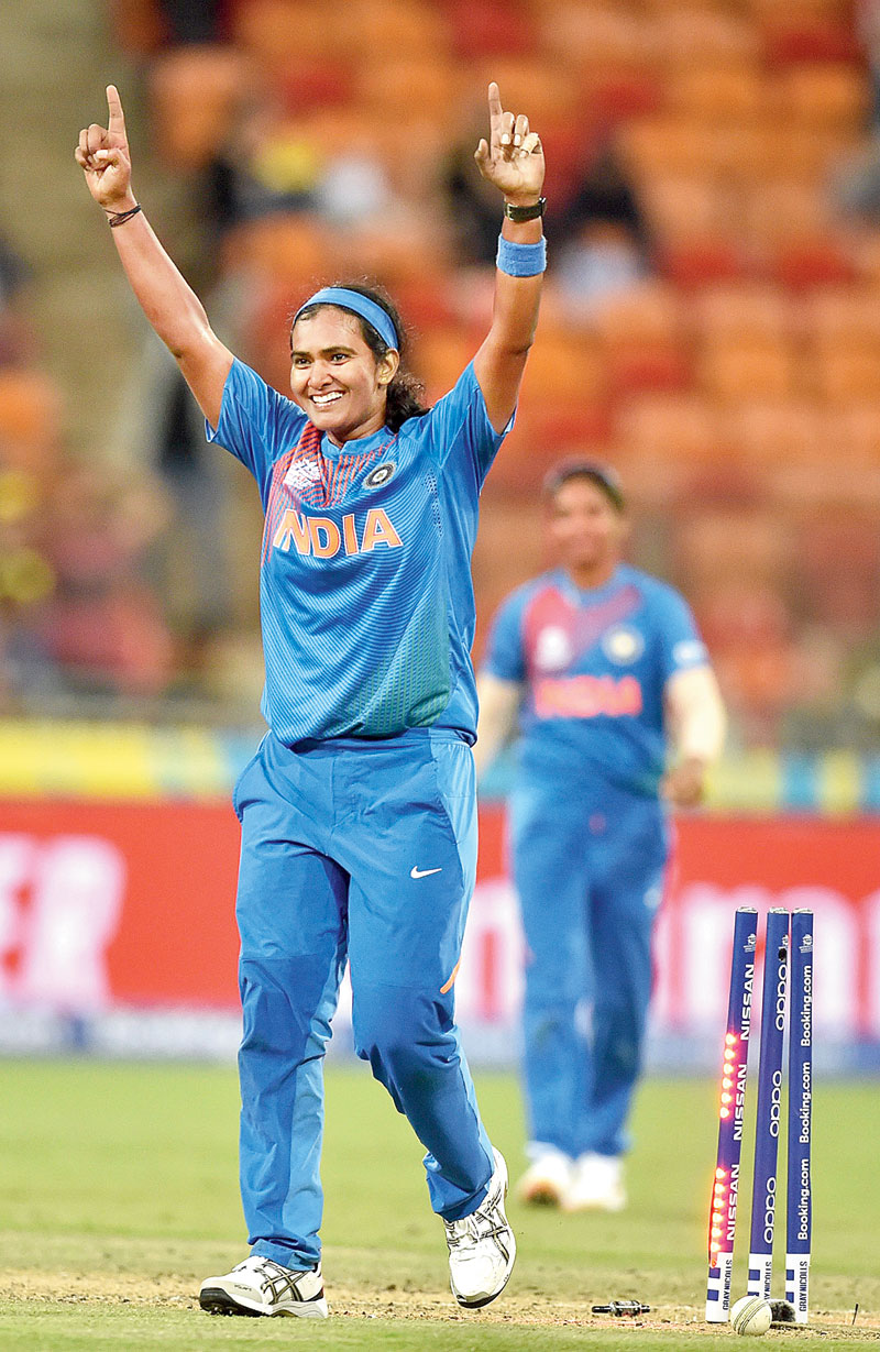 One of India’s relatively unsung members in their journey to the final, Shikha Pandey (in picture) has proved to be more than a handful with her medium pacers, pocketing seven wickets in the tournament already. This haul includes three pivotal wickets against the Aussies in the competition opener. For Australia’s Alyssa Healy, the World Cup has represented a fascinating shift in fortunes, with her previously horrendous set of scores banished from memory thanks to a couple of spectacular knocks in the group stages. The first of these knocks was a 35-ball 51 against India, which threatened to take the game away from Pandey and Co. With Healy — much like Shafali Verma for India — charged with getting her team off to a blistering beginning, Pandey’s focus on line and length could be the ideal antidote to the Australian’s expansive hitting.