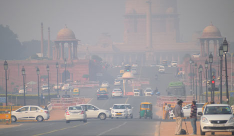 Delhi air pollution drive