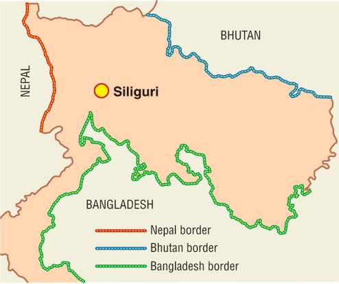 Glare on vulnerability of Siliguri corridor - Telegraph India